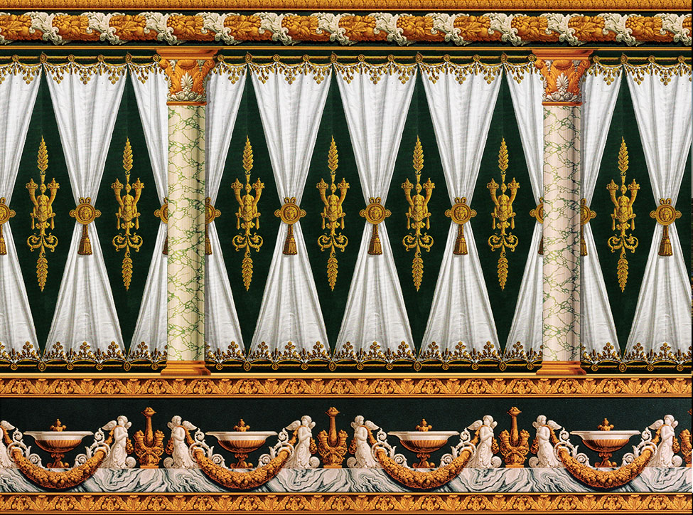 Décor directoire avec draperie 1804