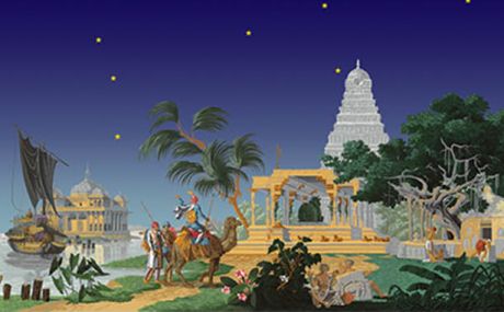 The Hindustan (starry sky): complete scenery